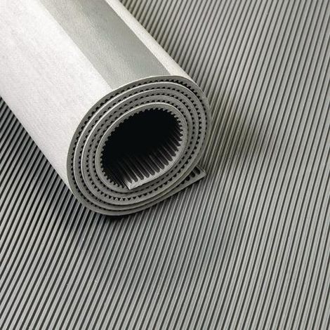 Gummiisoliermatte B.1,2m L.10m D.4,5mm grau sepdm/sbr o.Gewebeeinlage TECWERK (1/2)