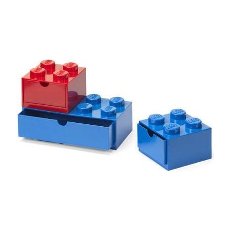 Almacenamiento Lego tres cajones apilables plástico resistente