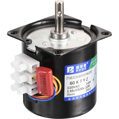 Moteur AC Synchrone À Réduction 60KTYZ AC110V 10RPM 150N.CM CW/CCW Boîte De Vitesses Électrique Faible Bruit, Pour Instrumentation Automatisation Contrôle, Moteur AC (1/5)