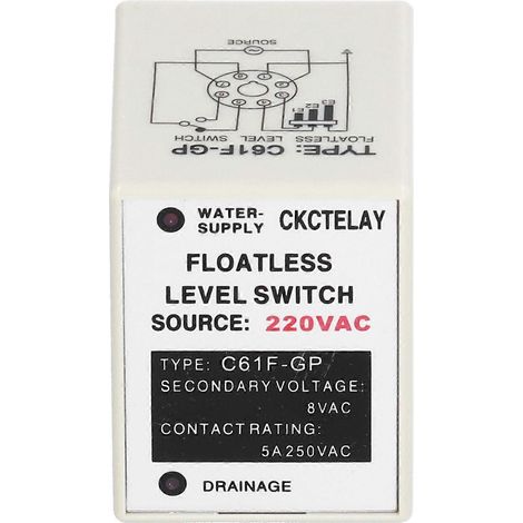 BERM Schwimmerloser Füllstandsschalter mit Flüssigkeitsschalter, Steuerung, elektrisches Gerät C61FGP AC 220V