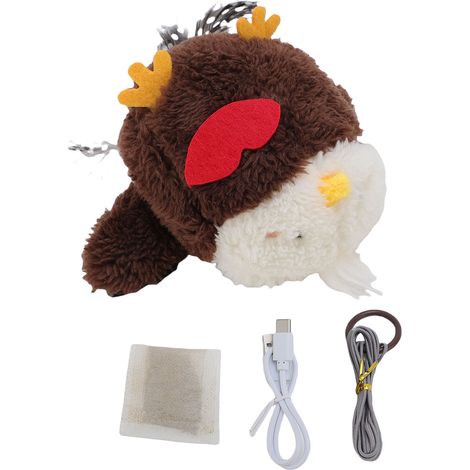 Jouet Chat Oiseau en Peluche Interactif avec Sons et Mouvements Réalistes, Doux et Sécurisé pour Félin, 12cm (1/4)