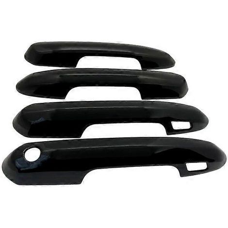 Poignée de porte extérieure noire luxueuse pour Toyota Land Cruiser 300 J300 2022 et Lexus LX J310 2021-2023 - Accessoires auto - 4 poignées, 2 boutons (1/5)