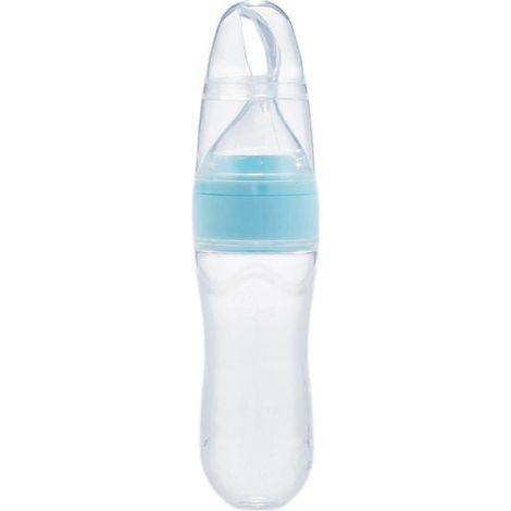 Cuillère doseuse en silicone pour aliments pour bébés  Gobelet à fruits pour nourrissons  Idéale pour les voyages, pour les petits garçons et les petites filles (1/2)