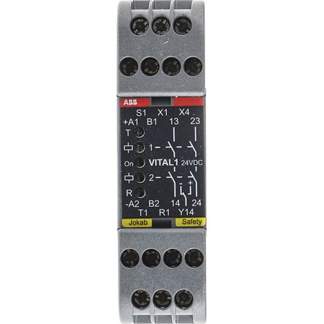 Relais de sécurité ABB Vital, 24V c.c., 2 contacts de sécurité ( Prix pour 1 )