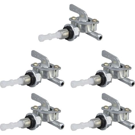 5-teiliges Set mit Absperrventilen für Kraftstofftanks, Außengewinde, Metallanschluss für Motoren und Generatoren