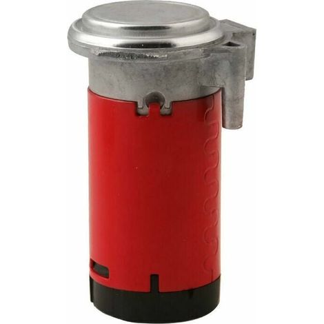 Compresseur d'air 12V avec klaxon électrique et tuyau moteur électromagnétique - Kit de gonflage rouge pour voiture, pompe portable universelle (1/4)