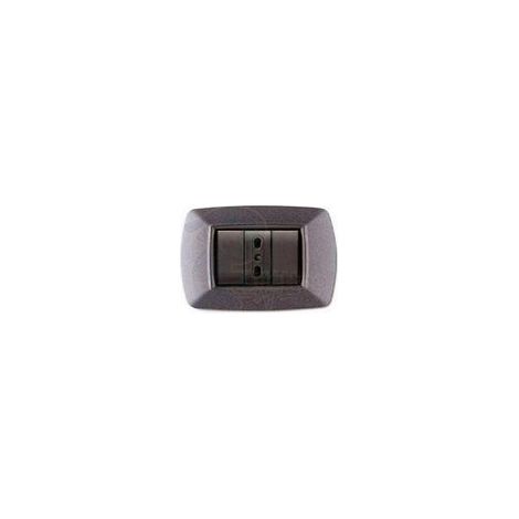 Placca 3 moduli Elettrocanali mylife grigio chiaro