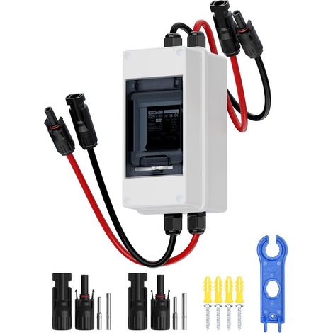 40A 1000V DC Solar-Trennschalter, IP65 wasserdicht mit Verlängerungskabel, Batterietrennschalter für Solaranlagen (1/5)
