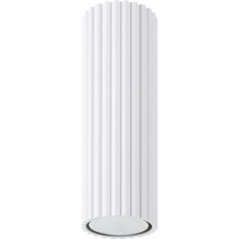Deckenleuchte Aluminium GU10 Ø 6,5 cm Aufputz Weiß rund Modern Spot Lampe Decke Deckenlampe (1/5)