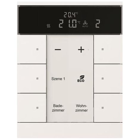 Busch-Jaeger Regolatore di temperatura ambiente con funzione di comando 6 volte, Busch-Tenton® (SBR/U6.0.11-84), 2CKA006330A0003