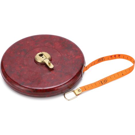 Mètre ruban en tissu rétractable de 50 m (164 pi), outil de mesure précis et flexible pour les chantiers de construction résidentielle. (1/5)