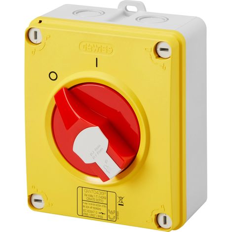 Gewiss 40A 4P Insulated Isolator Box for Emergency Power Control