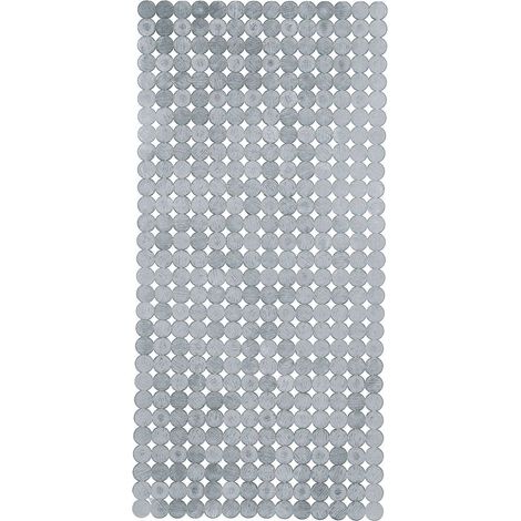 Kleine Wolke Wanneneinlage Sign 36 x 80 cm, siber Duscheinlage/-matte