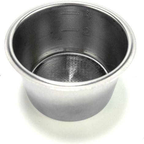 Geeignet für Donlim Kaffeemaschinen, Filterhalter für halbautomatische Espressomaschinen, Ersatzteile: 51-mm-Edelstahlfilterhalter, 3er-Set, 51-mm-4-Tassen-Filterhalter