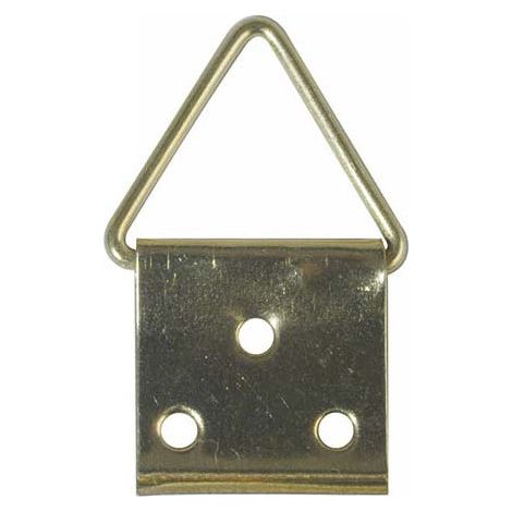 Attache triangulaire pour tableau 16MM Acier brut - 10 pièces