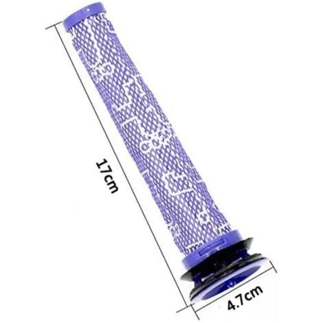 Filtro per Dyson V8/V7, filtri di ricambio lavabili per aspirapolvere Dyson V7/V8 Absolute e Animal, accessorio per aspirapolvere Dyson V8 con 1 prefiltro HEPA (1/4)