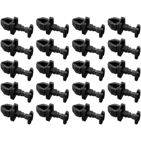 20er-Packung schwarze Kühlschrankclips 617772 Ersatz für Verriegelung (1/5)