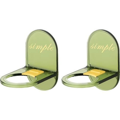 Porte-flacons de douche mural (lot de 2), support pour savon et shampoing liquide, style 2. (1/5)