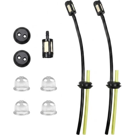 9 Pièces Kit Durite Essence Débroussailleuse Universel avec Filtre à Essence, Tuyau de Carburant pour Tondeuse, Coupe-bordure et Taille-haie, Pièces Détachées pour Moteur Thermique (1/5)