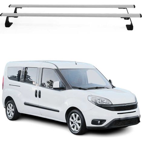 OMAC Barres de toit Heavy Duty compatibles avec Opel Combo D 2012-2018 – 2 barres – Acier Argent (1/4)