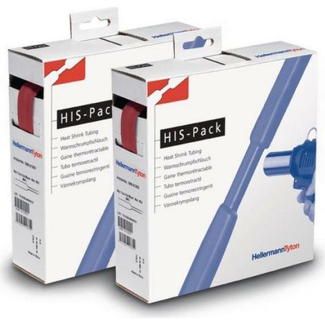 Hellermann tyton termoretractil 2:1 mb 4,8/2,4 rd 10 metros rojo 300-30482