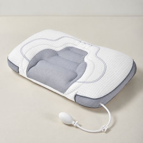 Oreiller ergonomique gonflable réglable massage cervical respirant 48x74 cm, 74 × 48 × 10 cm, 1,3 kg – Livraison gratuite (1/5)