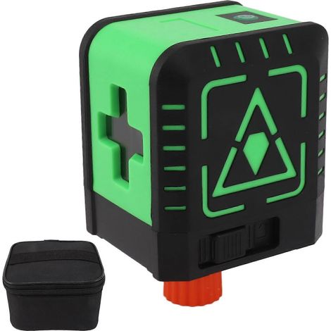 Laser à ligne verte haute précision 635 nm, étanche IP54, autonivelant portable avec 2 lignes vertes pour la construction domestique et la pose de panneaux.-AquaForge (1/4)