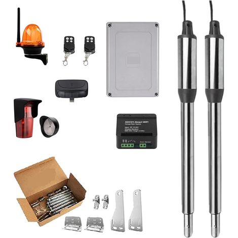 Kit d'ouvre-portes automatiques Ouvre-porte automatique WIFI maison ferme Cottage porte battante for 16ft longueur ou 600lb ouvre-porte plus proche actionneur linéaire pour accessoires de portail coul (1/5)