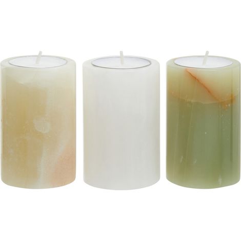 Interiors by Premier Three Onyx Tealight Holders,Candle Protection Tealight Holders, Easy to Clean Tealight (1/3)