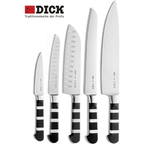 F. DICK Koch Messer Set 1905 (Brot-, Koch-, Universal- u Officemesser, Santoku)