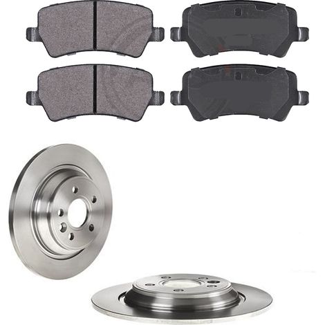 KIT FRENI POSTERIORI compatibile con VOLVO S60 II (134) - DISCHI + PASTIGLIE OEM: P 24 078 , P 86 021 / 17908 , 17931 /SOSTITUZIONE DIRETTA/BASSA POLVERE/SILENZIOSO (1/5)