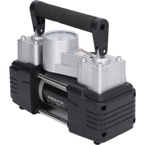 12-V-Auto-Luftkompressor, tragbarer Zweizylinder-Hochdruck-Luftkompressor (100 PSI), Hochleistungspumpe mit LED-Beleuchtung (1/5)