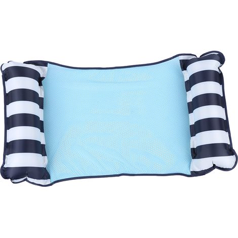 Hamac pliant double usage pour piscine avec filet, chaise flottante et sofa (bleu clair) (1/5)