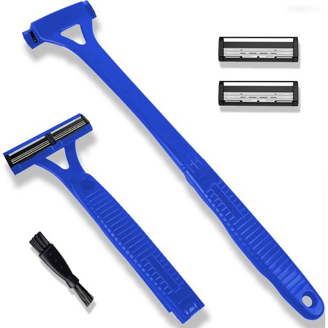 Rasoir pliant à lames remplaçables bleu (1/5)