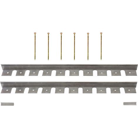 Pflasterkante 2er Set Aluminum, L: 1 m, H: 5,8 cm