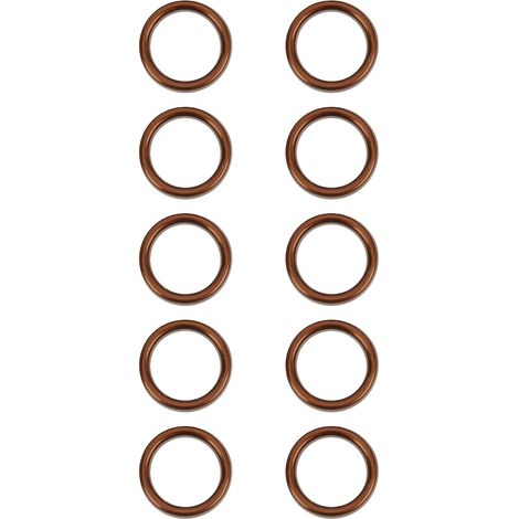 Joint d'échappement aluminium 10 pièces pour XR50 CRF50 pit bike chinois, ATV moto, rondelle de compression moteur (1/5)