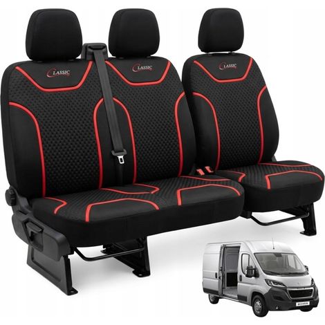 Coprisedili per auto Peugeot Boxer, set da 2+1, spessi, vestibilità regolare (1/5)