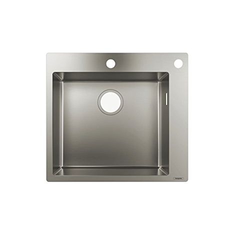 S712-F450 Lavello incasso 450 con rubinetto 2 fori inox (1/4)
