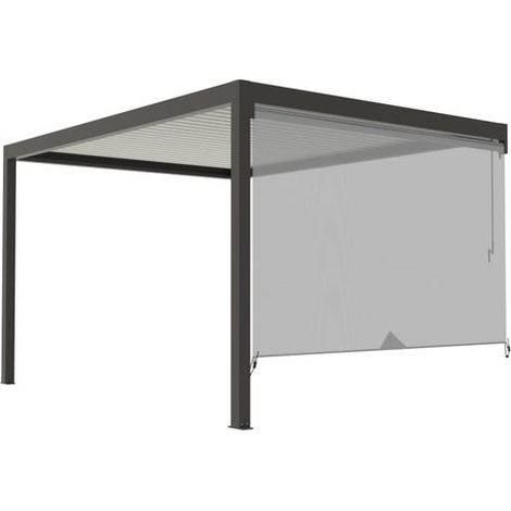 Store Latéral Non Guidé Gris 3m Pour Pergola S et SV ORIAL Bioclimatique Adossée France (1/2)