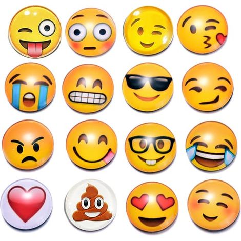 Aimant Emoji pour réfrigérateur, aimant décoratif pour tableau blanc, armoire de classe (1/4)