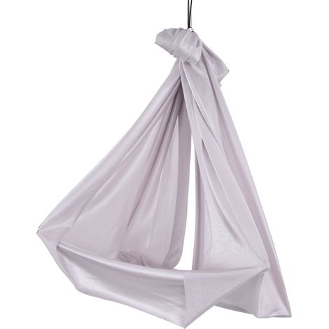 Hamac de yoga aérien 1 x 2,8 m, sûr, respirant, soulage les douleurs, hamac élastique pour enfants, idéal pour le yoga. Gris. (1/5)