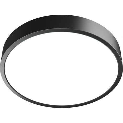 Plafonnier LED rond noir/blanc 40cm 32W IP44 Italux (1/3)