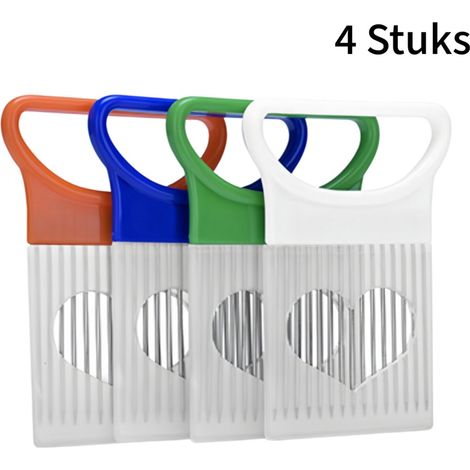 Ustensile multifonction en acier inoxydable servant de porte-oignons, attendrisseur de viande et protège-doigts, couleurs assorties. (1/5)