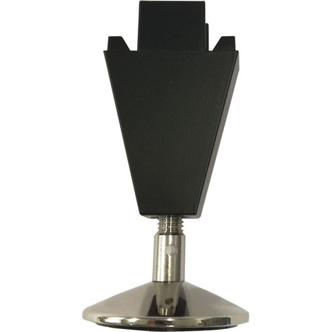 Volpato Sockelfuß 90mm passend zum Regalsystem Stili, Aluminium schwarz eloxiert (1/5)