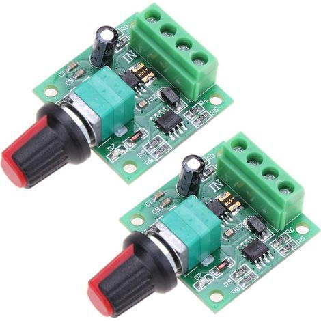 2Pcs 1.8v 3v 5v 6v 7.2v 12v 2A 30W DC Motor Speed Controller Low Voltage PWM 1803BK 1803B Adjustable Control Switch (1/5)