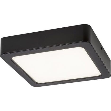 Plafonnier encastré carré LED 17W noir 17 cm Rabalux