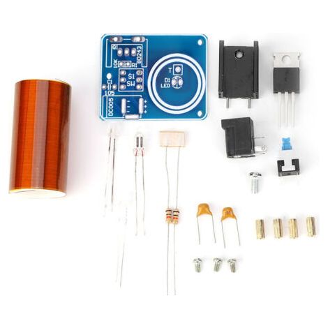 Mini bobine Tesla, Kit de modules d'étincelles LED à distance, bricolage électronique, assemblage DC12V (1/5)