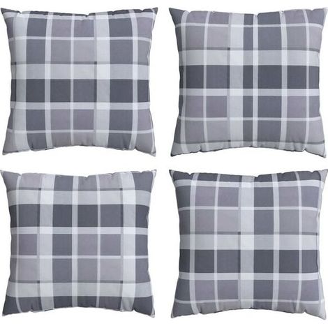 Coussin Exterieur - 40 x 40 cm - Tissu Polyester Imperméable - Pour Terrasse Jardin Balcon - 4 Pièces (1/5)