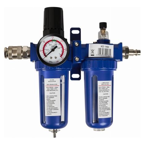 Druckminderer mit Wasserabscheider und Öler 1/2" KD1496