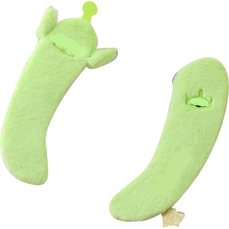 1 Couverture de lunette de toilettes en velours doux, motif de dessin animé mignon, épais et chaud, tapis de siège pour salle de bain, taille unique, vert. (1/5)